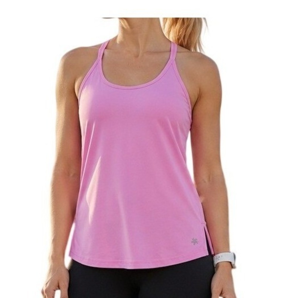 Athletic Racerback Workout Tank Top‎ Pink Women's Small Tek Gear DRYTEK